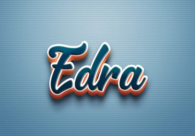 Free photo of Cursive Name DP: Edra