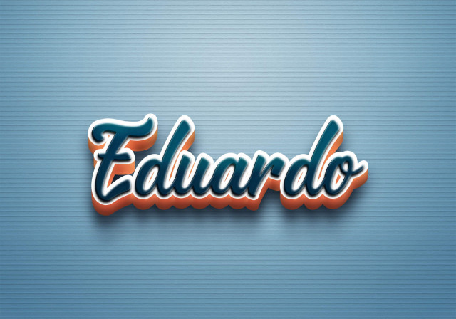 Free photo of Cursive Name DP: Eduardo