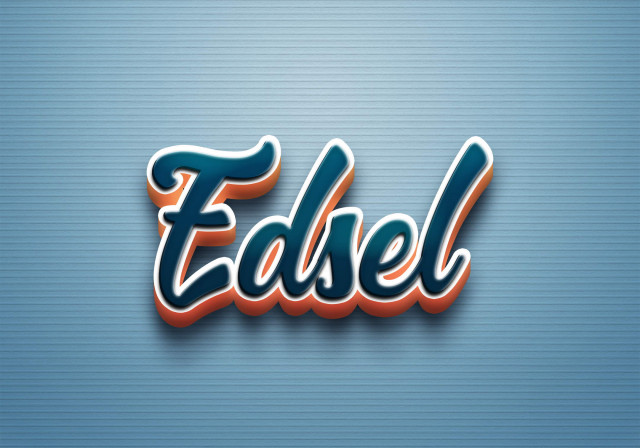 Free photo of Cursive Name DP: Edsel