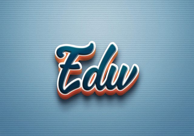 Free photo of Cursive Name DP: Edw