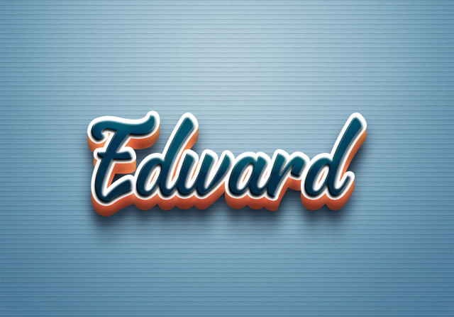 Free photo of Cursive Name DP: Edward