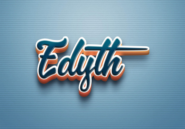 Free photo of Cursive Name DP: Edyth