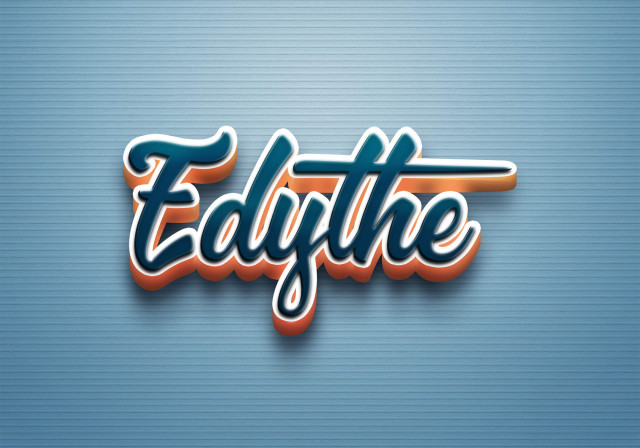 Free photo of Cursive Name DP: Edythe