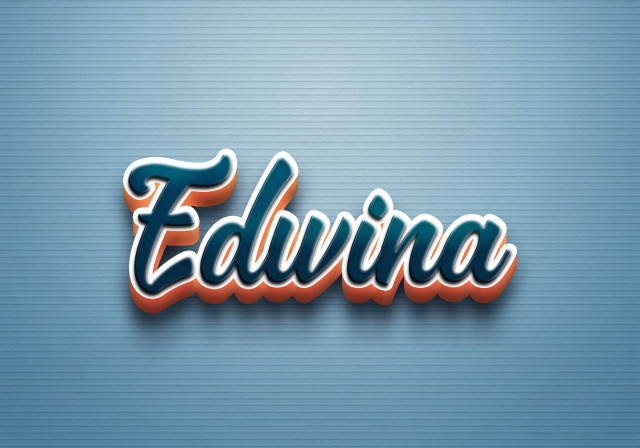 Free photo of Cursive Name DP: Edwina