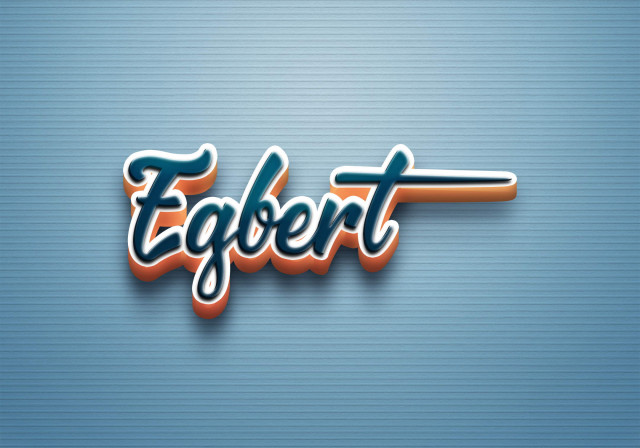 Free photo of Cursive Name DP: Egbert