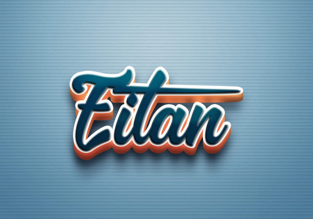 Free photo of Cursive Name DP: Eitan