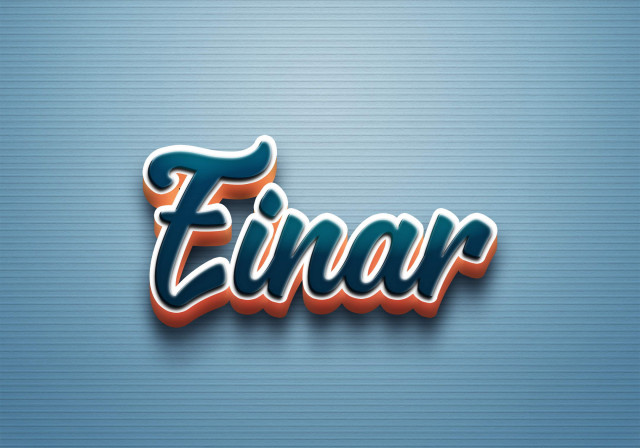 Free photo of Cursive Name DP: Einar