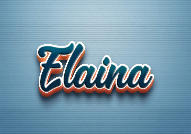 Free photo of Cursive Name DP: Elaina