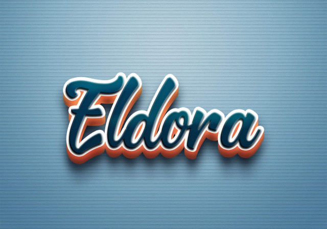 Free photo of Cursive Name DP: Eldora