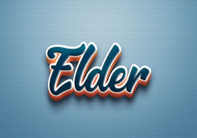 Free photo of Cursive Name DP: Elder