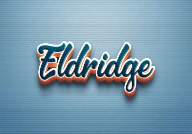 Free photo of Cursive Name DP: Eldridge