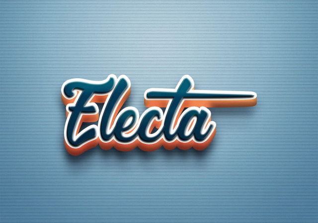 Free photo of Cursive Name DP: Electa