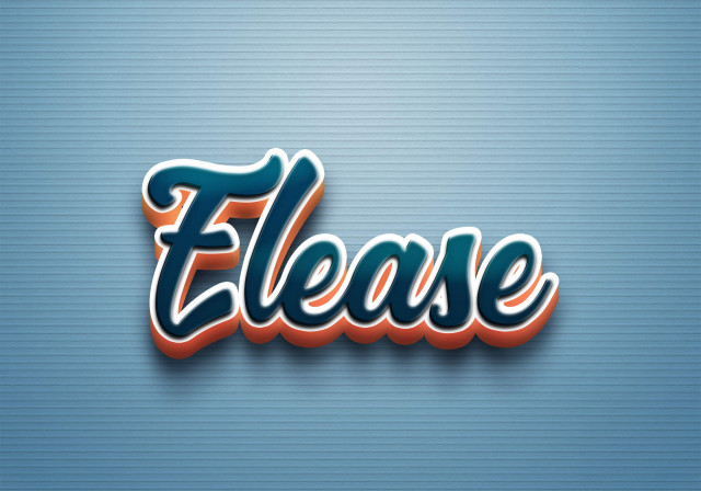 Free photo of Cursive Name DP: Elease