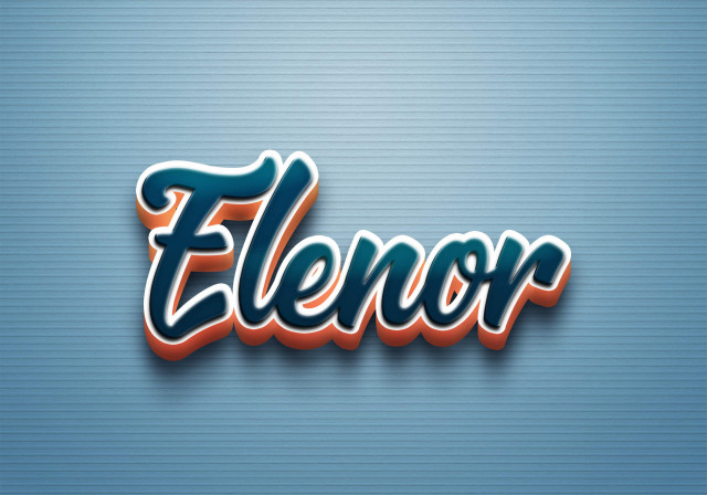 Free photo of Cursive Name DP: Elenor