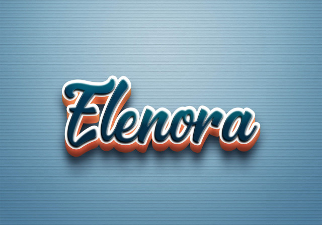 Free photo of Cursive Name DP: Elenora