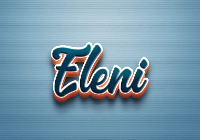 Free photo of Cursive Name DP: Eleni