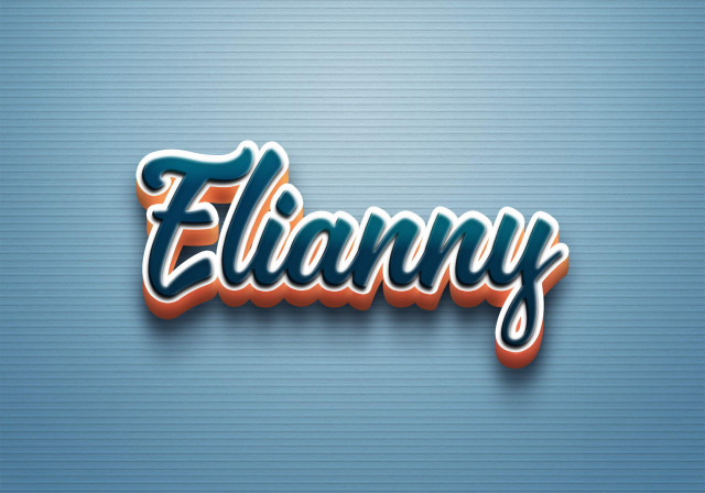 Free photo of Cursive Name DP: Elianny