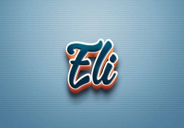 Free photo of Cursive Name DP: Eli