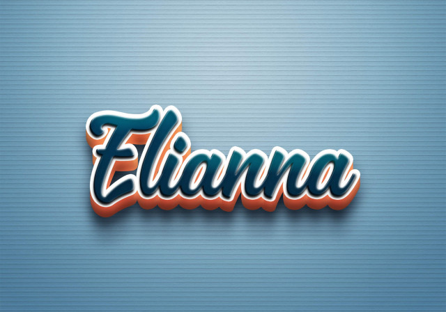 Free photo of Cursive Name DP: Elianna