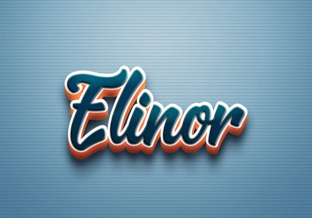 Free photo of Cursive Name DP: Elinor