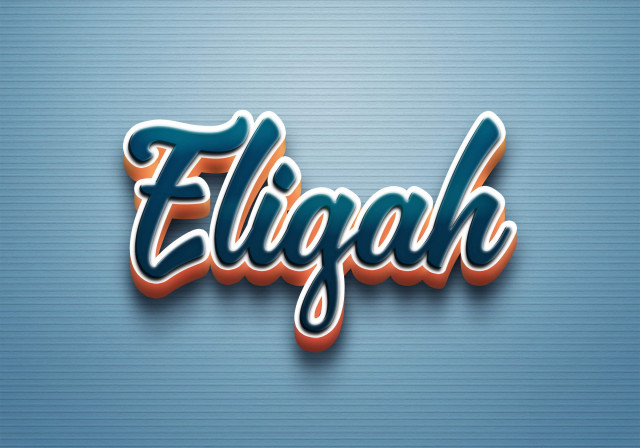 Free photo of Cursive Name DP: Eligah