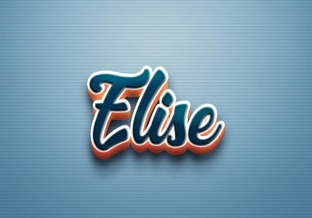 Free photo of Cursive Name DP: Elise