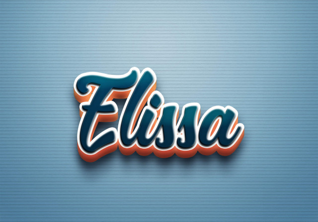 Free photo of Cursive Name DP: Elissa