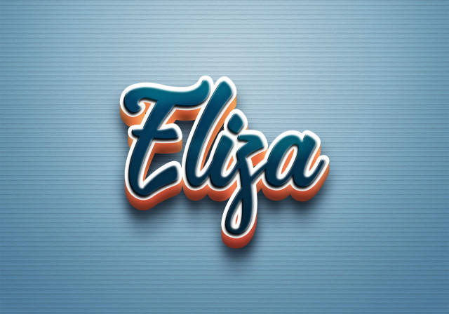 Free photo of Cursive Name DP: Eliza