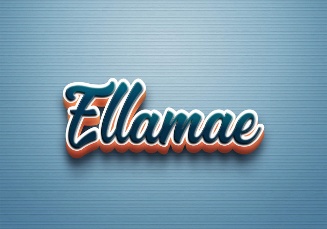Free photo of Cursive Name DP: Ellamae