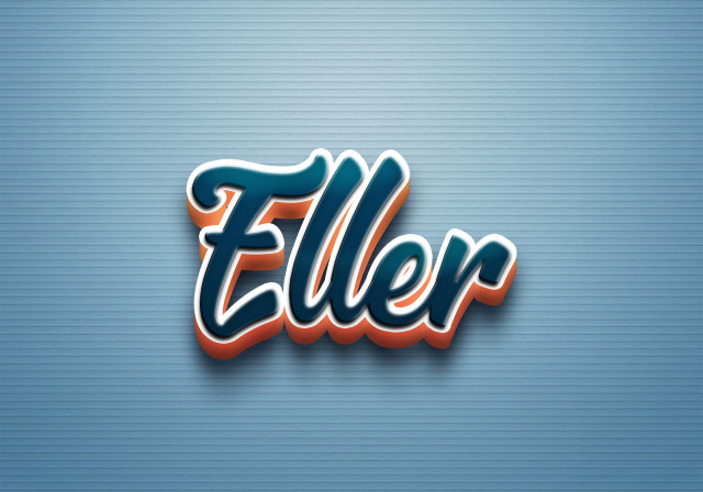 Free photo of Cursive Name DP: Eller