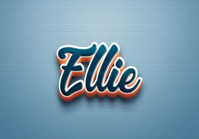 Free photo of Cursive Name DP: Ellie