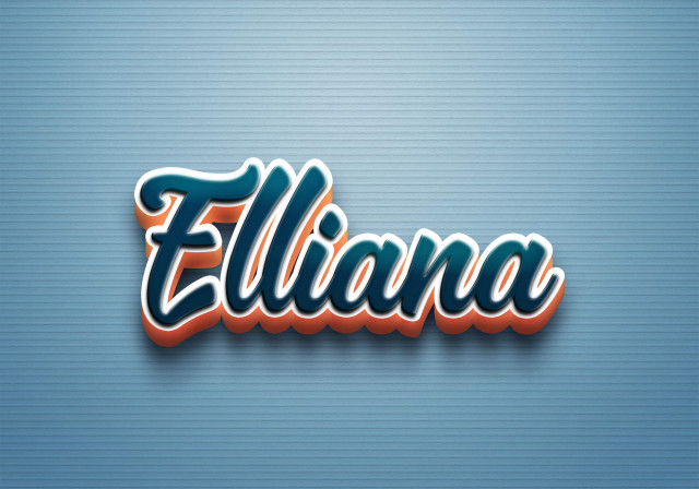 Free photo of Cursive Name DP: Elliana