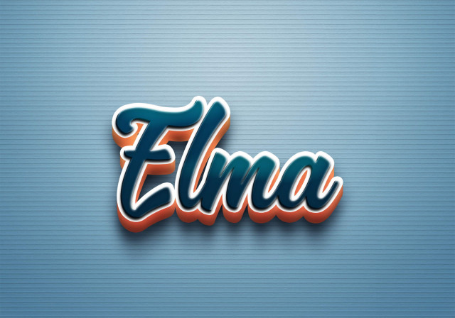 Free photo of Cursive Name DP: Elma