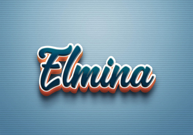 Free photo of Cursive Name DP: Elmina