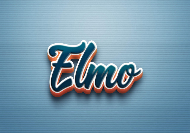 Free photo of Cursive Name DP: Elmo