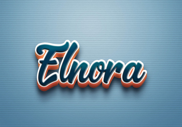 Free photo of Cursive Name DP: Elnora