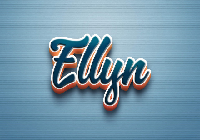 Free photo of Cursive Name DP: Ellyn