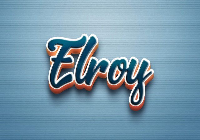 Free photo of Cursive Name DP: Elroy