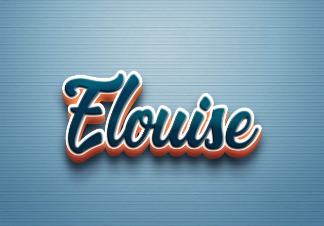 Free photo of Cursive Name DP: Elouise