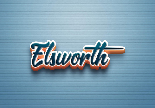 Free photo of Cursive Name DP: Elsworth