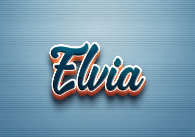 Free photo of Cursive Name DP: Elvia