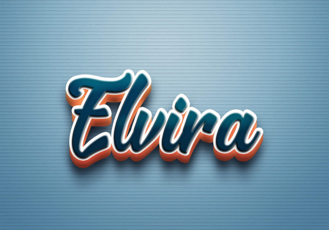 Free photo of Cursive Name DP: Elvira