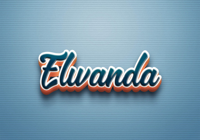 Free photo of Cursive Name DP: Elwanda