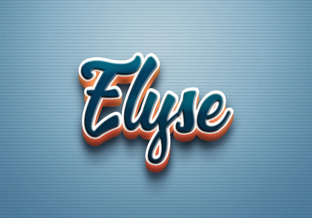 Free photo of Cursive Name DP: Elyse
