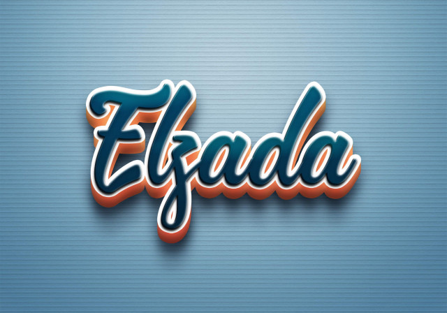 Free photo of Cursive Name DP: Elzada