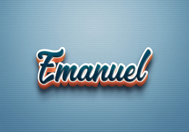 Free photo of Cursive Name DP: Emanuel