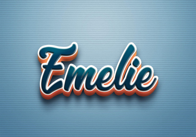 Free photo of Cursive Name DP: Emelie
