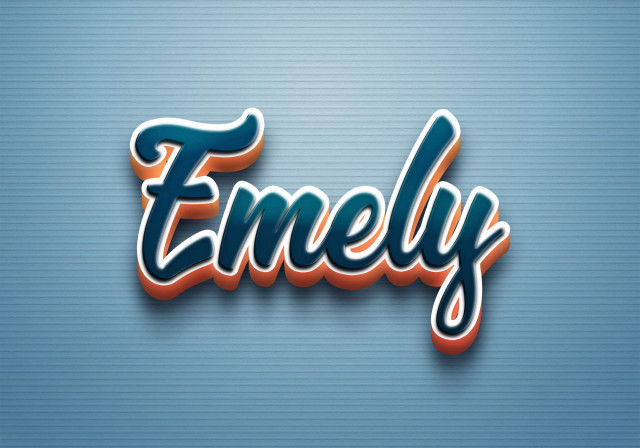 Free photo of Cursive Name DP: Emely