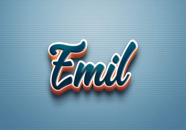 Free photo of Cursive Name DP: Emil