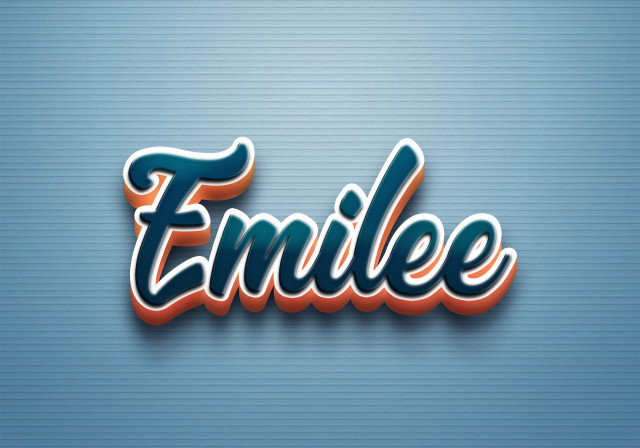 Free photo of Cursive Name DP: Emilee